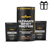 Pack BigMan Ultimate Whey Protein 420 gr + Creatina 180 gr (420 gr, Vainilla)