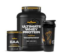 Pack BigMan Ultimate Whey Proteína 2Kg + Aminoacidos Essenciales Electrolitos + Shaker PRO "REGALO" | Fuerza, Resistencia | Tonificación Muscular | Recuperación Deportiva | Isotonico (Dubai Chocolate)