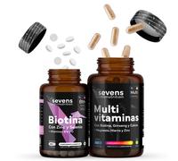 Pack Biotina 10.000 mcg 365 Comprimidos + Multivitaminas 365 Cápsulas - Sevens Nutrition