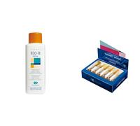 Pack biotina y nutrientes,Champu bio b 400 ml y ampollas vasodilminol 12 und.