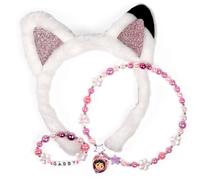 Pack Bisutería Infantil Gabby’s Dollhouse con 3 Piezas | Set de Collar, Pulsera y Anillo para Niñas Fans de Gabby