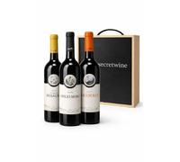 Pack Bodega Emilio Moro - 3 Botellas Premium Ribera del Duero (Finca Resalso, Emilio Moro y Malleolus) con Caja de Madera para Regalo