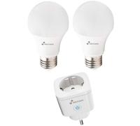 Pack Bombilla Inteligente RGBW E27 9W + Enchufe Inteligente Nivian Smart