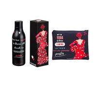 Pack Botella térmica Macarena Frase + Neceser Granada Macarena Frase - Diseño flamenco illustrArte - 500 ml - Ideal para regalo