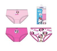 Pack Braguitas Single Jersey 3 Piezas Minnie para niña - Pack Braguitas 3 Piezas Minnie con diseño Infantil para Uso Diario