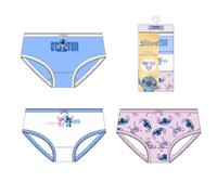 Pack Braguitas Single Jersey 3 Piezas Stitch para niña - Pack Braguitas 3 Piezas Stitch con diseño Infantil para Uso Diario