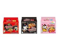 Pack Buldak Picante - 2x Picante - Carbonara - 5 sobres por sabor - 15 sobres!