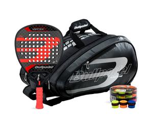 Pack Bullpadel Vertex 04 24, Paletero Bullpadel Avant y Cubo 24 Overgrips