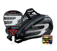 Pack Bullpadel Vertex 04 Comfort, Paletero Bullpadel Avant S y Cubo 24 Overgrips