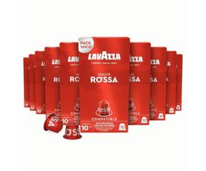 Pack Café Lavazza Rossa Capsulas Compatibles Nespresso 100 Uds