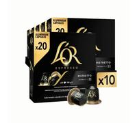 Pack Café L'or Espresso Ristretto 20 Cápsulas Compatibles - 10 Uds