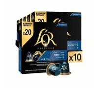 Pack Café L'or Espresso Ristretto Descafeinado 20 Cápsulas Compatibles - 10 Uds