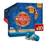 Pack Café Marcilla Descafeinado 200 Cápsulas Compatibles Nespresso - 10 Uds
