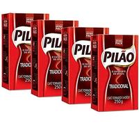 Pack Café Pilão Tradicional 1 kg (4 x 250 g) Café Brasileño - LondonWeek®