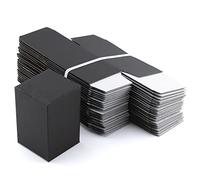 Pack Cajas 12,8 x 8,6 x 8,6 cm | Color Negro, para envíos ecommerce automontables kraft, paqueteria, joyería, regalo, repostería, jabón, packaging, regalos, envios. (25 Unidades)