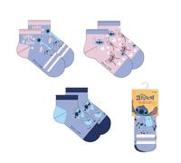 Pack Calcetines 3 Piezas Stitch diseño cómodo y seguro para casa o guardería | Calcetines Stitch antideslizantes para niños