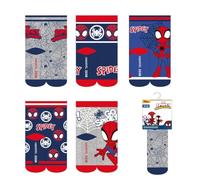 Pack Calcetines Niño Spidey diseño cómodo y seguro para casa o guardería | Calcetines Spidey antideslizantes para niños