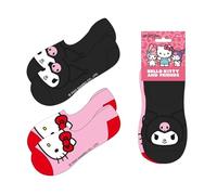 Pack calcetines pinkies Hello Kitty para diario, deporte y ocio - Calcetines pinkies invisibles y cómodos para zapatillas y mocasines