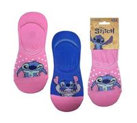 Pack Calcetines Pinkies Stitch Niño y Niña - Pack 2 Pares Calcetines Disney Invisibles y Transpirables, Calcetines Cortos Infantiles y Antideslizantes, Talla 36/43