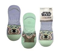 Pack Calcetines Pinkies The Mandalorian & Grogu Niño y Niña - Pack 2 Pares Calcetines Star Wars Invisibles y Transpirables, Calcetines Cortos Infantiles y Antideslizantes, Talla 36/43
