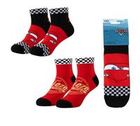 Pack Calcetines Tobillero Cars Niños y Niñas - Pack 2 Pares Calcetines Cortos Infantiles Hello Kitty, Suaves Cómodos y Transpirables, Ideales para Primavera y Verano, Talla 36/43