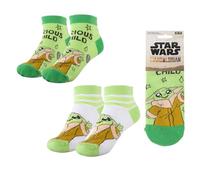 Pack Calcetines Tobillero The Mandalorian Niños y Niñas - Pack 2 Pares Calcetines Cortos Infantiles Star Wars, Suaves Cómodos y Transpirables, Ideales para Primavera y Verano, Talla 36/43