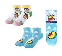 Pack Calcetines Tobillero Toy Story Niños y Niñas - Pack 2 Pares Calcetines Cortos Infantiles Disney Pixar, Suaves Cómodos y Transpirables, Ideales para Primavera y Verano, Talla 36/43