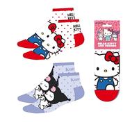 Pack calcetines tobilleros Hello Kitty para uso diario y deporte - Pack calcetines tobilleros suaves y transpirables para zapatillas y calzado casual