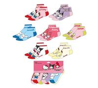 Pack calcetines tobilleros Hello Kitty para uso diario y deporte - Pack calcetines tobilleros suaves y transpirables para zapatillas y calzado casual