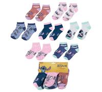 Pack calcetines tobilleros Stitch para uso diario y deporte - Pack calcetines tobilleros suaves y transpirables para zapatillas y calzado casual