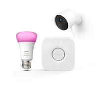 Pack: Camara de Seguridad Hue Secure + Bombilla inteligente E27 + Hue Bridge