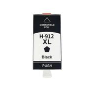 Pack Cartuchos 912XL, Compatible con HP, OfficeJet 8010 | 8012 8013 8014 8015 8017 8018 8020 8022 8023 8024 8025 8026 8028 8035 e Series, 4 piezas(1 Black)