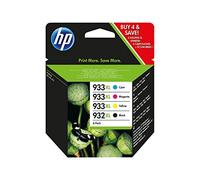 HP 932XL/933XL Combo PACKPAQUETE DE 4ALTO RENDIMIENTONEGRO, Amarillo, CIN, MAGENTAORIGINALOFFICEJETCARTUCHO DE TINTAPARA OFFICEJET 6100, 6600 H711A, 6700, 7110, 7510, 7610, 7612