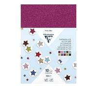 Pack cartulinas A4 10 colores purpurina