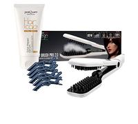 PACK CEPILLO DE VAPOR ALISADOR + 6 PINZAS PROFESIONALES + SERUM REPARADOR CAPILAR 75 ML