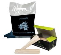 Pack Cera Depilatoria 1 Kg + 100 Espátulas Corporales para Depilación con Cera | A Elegir Ceras Calientes Depilacion Profesional 1000gr (Azuleno)