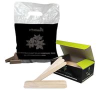 Pack Cera Depilatoria 1 Kg + 100 Espátulas Faciales para Depilación con Cera | A Elegir Ceras Calientes Depilacion Profesional 1000gr (Chocolate)