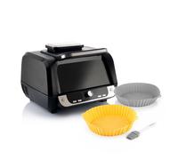 Pack Cestas de Silicona con Pincel para Freidoras de Aire y Freidora de Aire con Grill, Accesorios y Recetario InnovaGoods