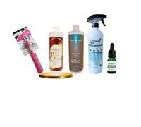 PACK CHAO OLOR LABONCLER FORMADO POR FREGASUELOS SUPER CONCENTRADO + OXIDANTE + ESENCIA MENTA + DIFUSOR VACIO + CEPILLO TEXTIL ROSA ESPECIAL MASCOTAS (BLUE ROUSE)