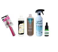 PACK CHAO OLOR LABONCLER FORMADO POR FREGASUELOS SUPER CONCENTRADO + OXIDANTE + ESENCIA MENTA O EUCALIPTO + DIFUSOR VACIO + CEPILLO TEXTIL ROSA ESPECIAL MASCOTAS (GOLDEN PEARLS)