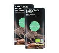 Pack Chocolate negro 85% cacao Bio | 2 unidades de 100g | Naturitas Essentials | Vegano | Sin Gluten | Comercio justo | BIO-ECO