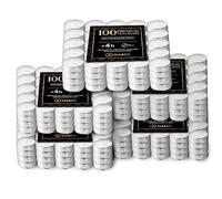 Pack Cia&Co 500 Velas de te 4 Horas. Velas Blancas Redondas sin Aroma y 100% Parafina. Diámetro 38 mm, Ideal Hostelería Sin Olor
