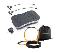 Pack cinturón de bandas de resistencia para glúteos y plataforma vibratoria con accesorios y guía innovagoods