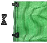 Pack clips de sujeción para mallas de sombreo y ocultación, pinzas de sujeción malla ocultacion, clip para malla de sombreo, grapas sujeción (100)