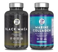 Pack Colageno Marino Hidrolizado 744mg-120 Capsulas y Maca Negra Andina Peruana con L arginina - 120 Capsulas