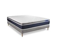 Pack colchón actiflex confort 135x200cm + somier, muelles ensacados y espuma viscoelástica, 3 zonas de confort