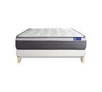 Pack colchón actimemo plus 140x200cm + somier multiláminas, espuma viscoelástica, 7 zonas de confort