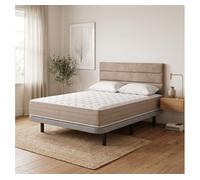 Pack colchón pocket duo y base titan gris 160x200cm