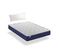 Pack colchón viscoelástico essential 135x190cm altura 14cm y almohada fibra fusion home
