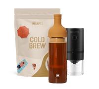 Pack Cold Brew INCAPTO con café en grano, molinillo eléctrico y botella